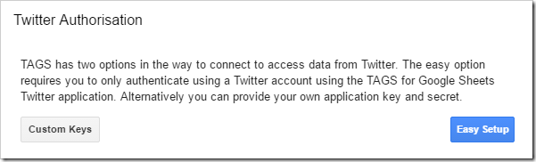 Twitter Auth Options
